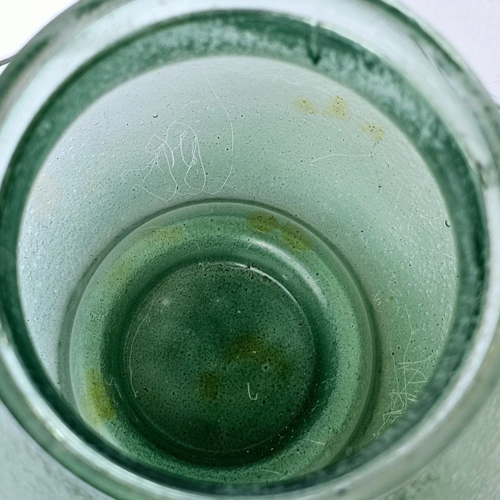 Pottery Barn‎ Frosted Seaglass Votive Candle Holder Mouth Blown Glass - M860.2